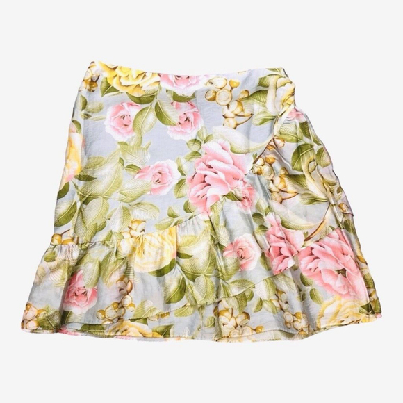 NWT Set Outfit 2 Piece Floral Ruffle Peplum Top and Skirt Matching Lot 4 Medium - Picture 7 of 8